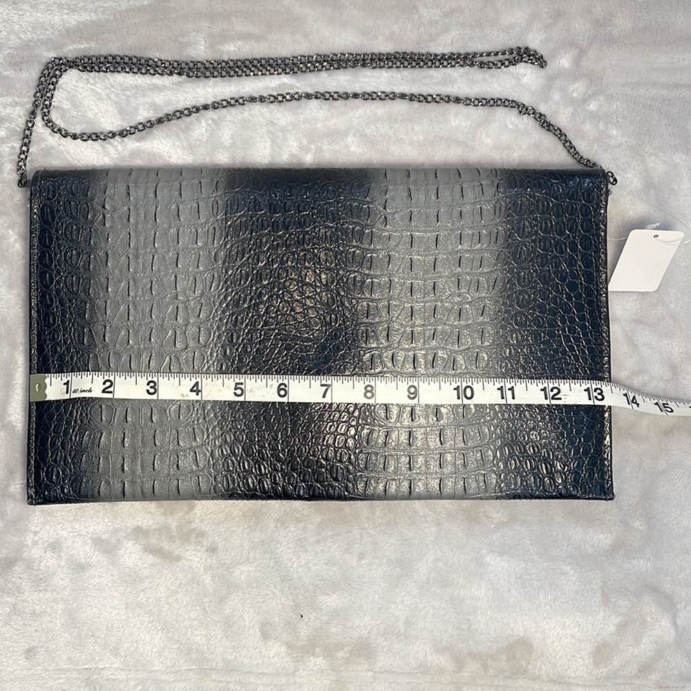Skull clutch purse dark grey/grey - Picture 3 of 11